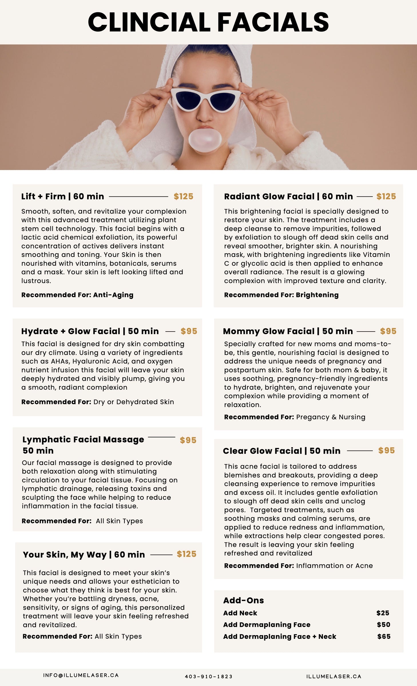 Clinical Facials & Lymphatic Facial Massage